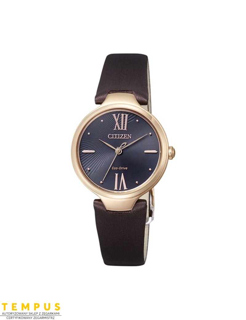 Zegarek klasyczny damski Citizen LEATHER EM0042-17E na pasku