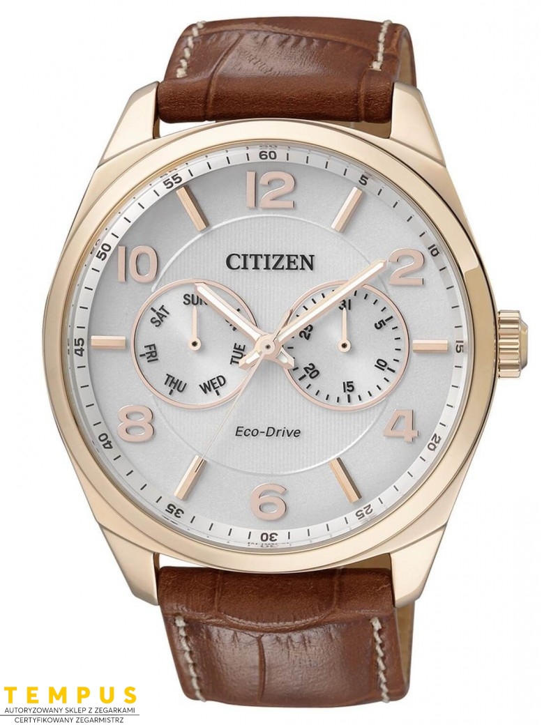 Zegarek klasyczny męski Citizen LEATHER AO9024-16A na pasku