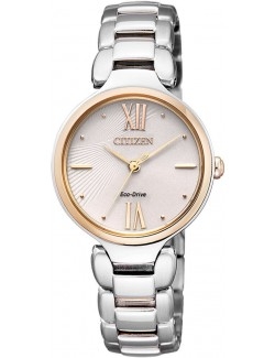 Zegarek klasyczny damski Citizen ELEGANCE EM0024-51W na bransolecie