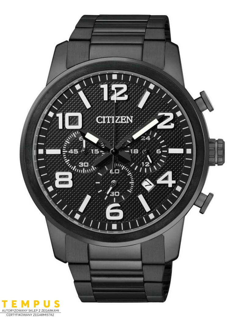 Zegarek sportowy męski Citizen Chrono AN8056-54E na bransolecie