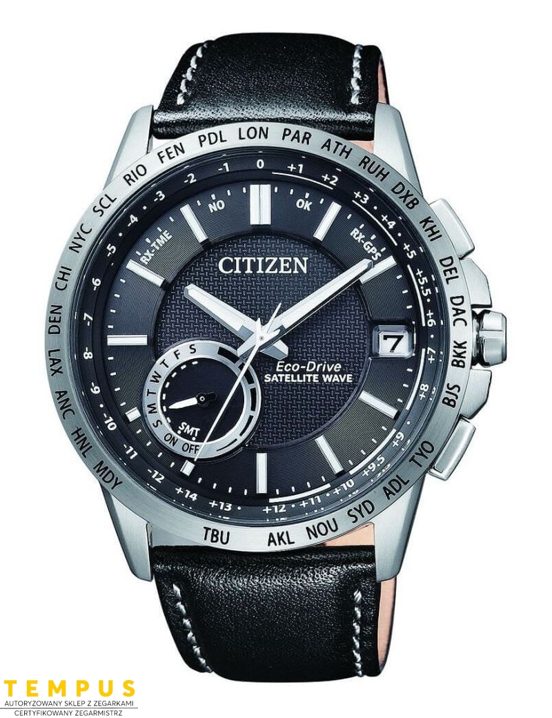 Zegarek sportowy męski Citizen SATELLITE WAVE CC3000-03E na pasku Zegarek sportowy męski Citizen SATELLITE WAVE CC3000-03E na pasku