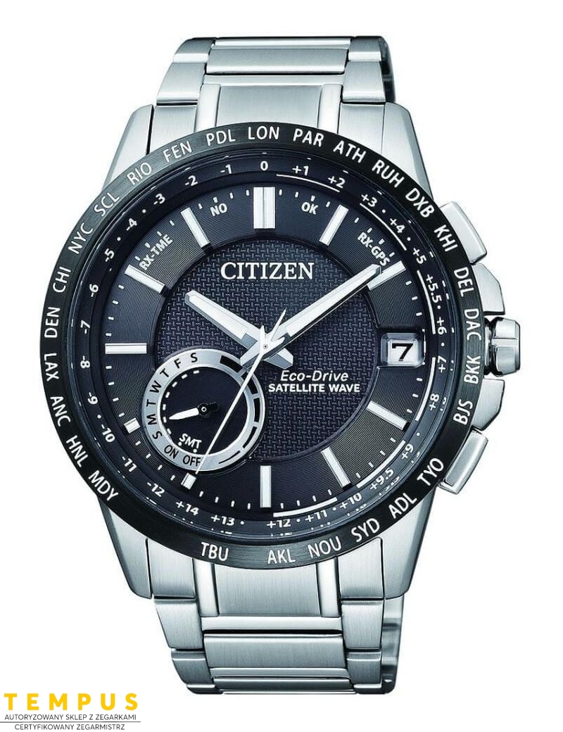 Zegarek sportowy męski Citizen SATELLITE WAVE CC3005-51E na bransolecie