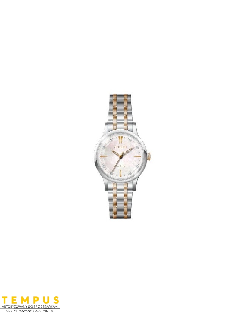 Zegarek klasyczny damski Citizen ELEGANCE EM0896-89Y na bransolecie Zegarek klasyczny damski Citizen ELEGANCE EM0896-89Y na bransolecie
