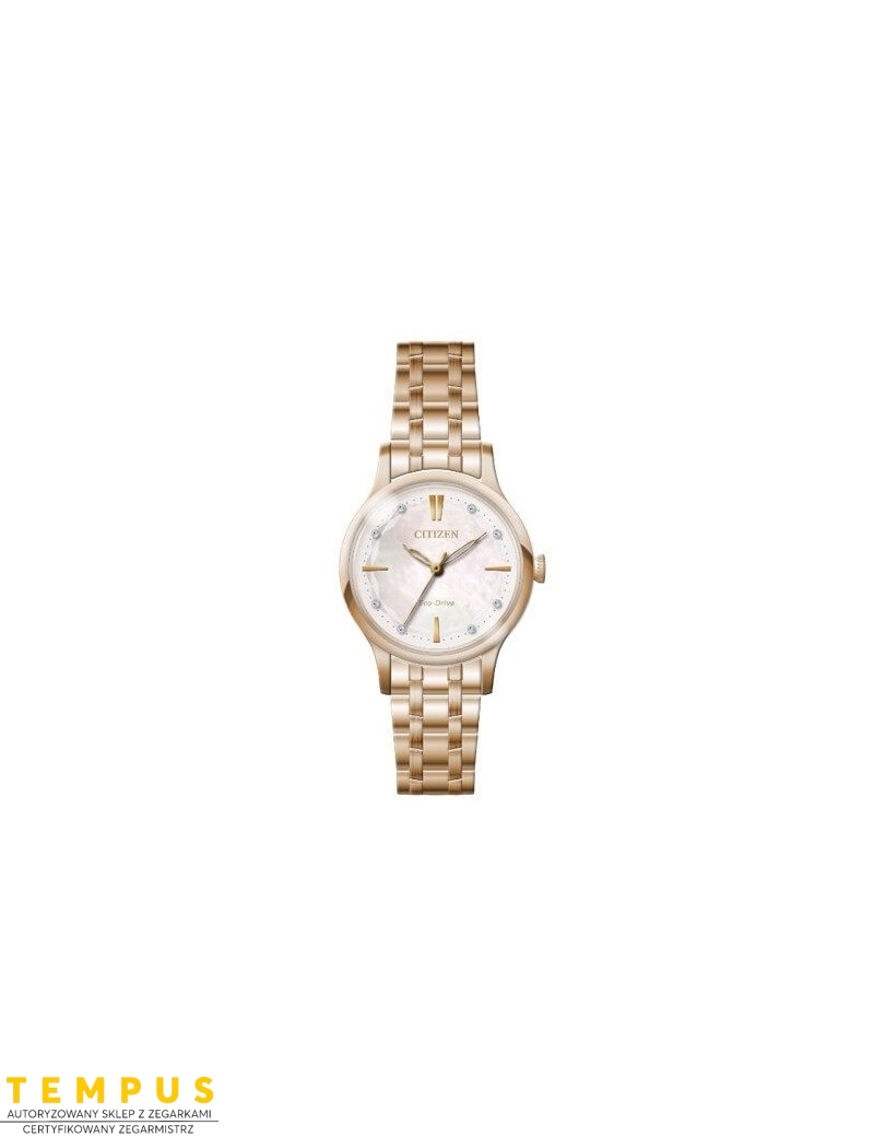 Zegarek klasyczny damski Citizen ELEGANCE EM0893-87Y na bransolecie Zegarek klasyczny damski Citizen ELEGANCE EM0893-87Y na bransolecie