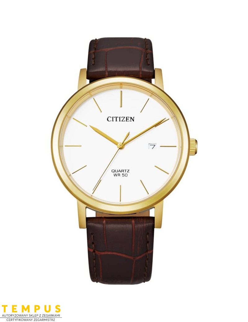 Zegarek klasyczny męski Citizen LEATHER BI5072-01A na pasku