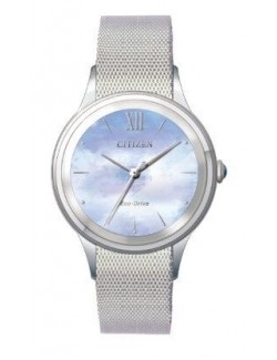 Zegarek klasyczny damski Citizen Lady Eco-Drive EM0810-84N na bransolecie