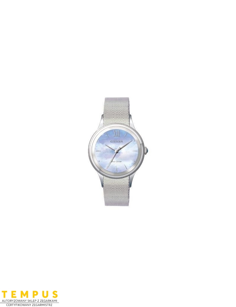 Zegarek klasyczny damski Citizen Lady Eco-Drive EM0810-84N na bransolecie Zegarek klasyczny damski Citizen Lady Eco-Drive EM0810-84N na bransolecie