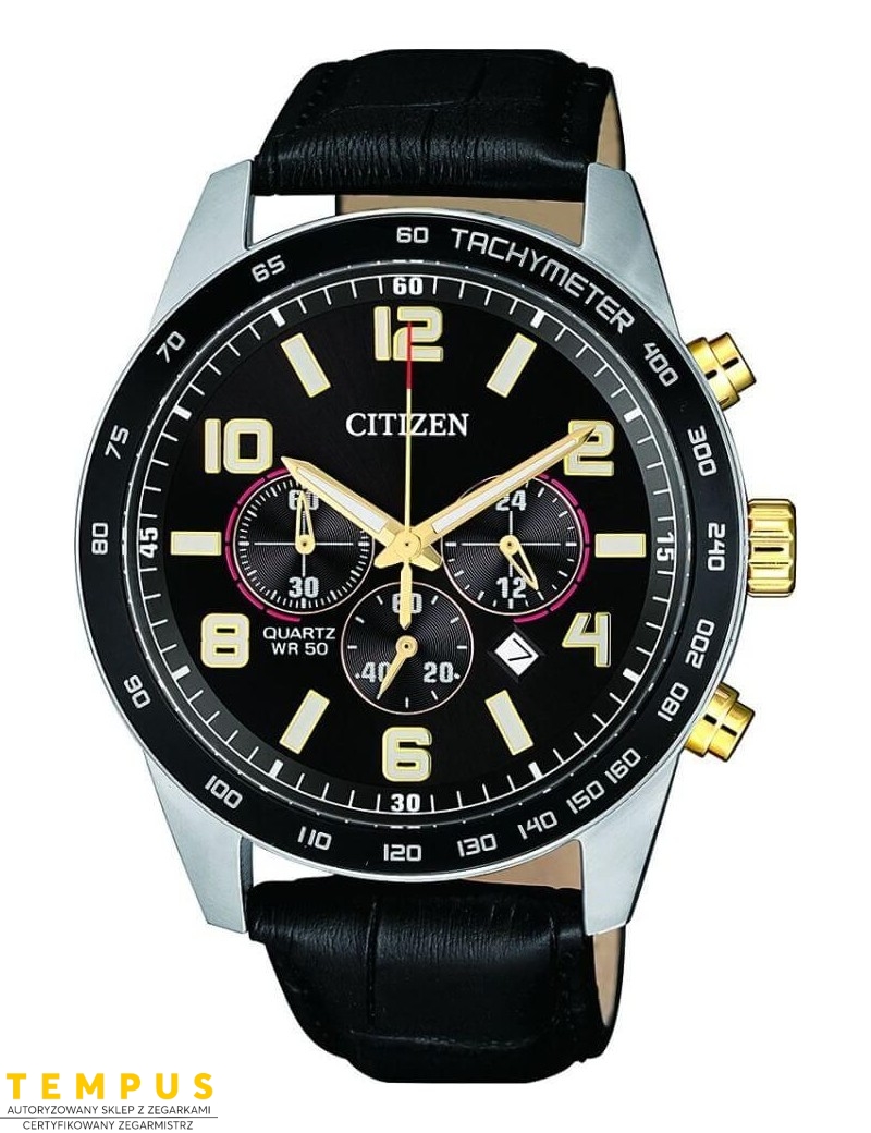 Zegarek sportowy męski Citizen Chrono AN8166-05E na pasku Zegarek sportowy męski Citizen Chrono AN8166-05E na pasku