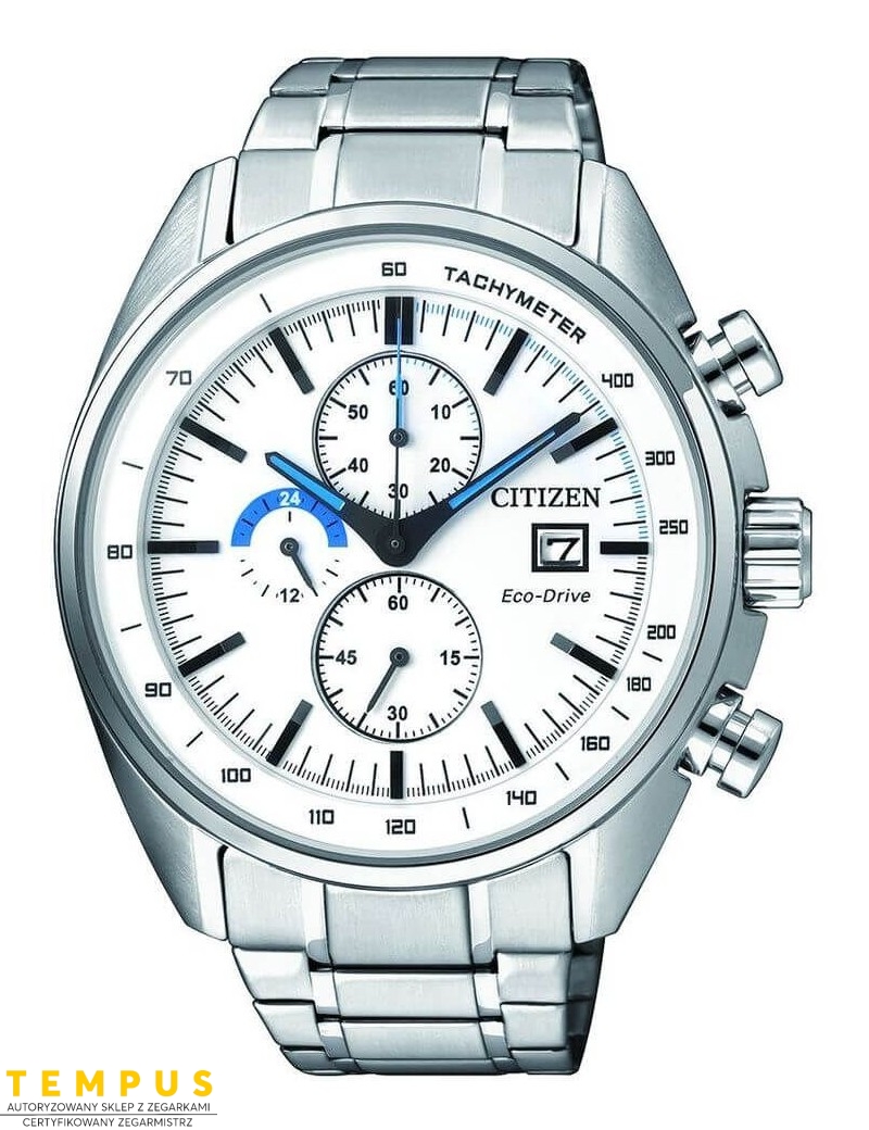 Zegarek męski Citizen Chrono CA0590-58A na bransolecie Zegarek męski Citizen Chrono CA0590-58A na bransolecie