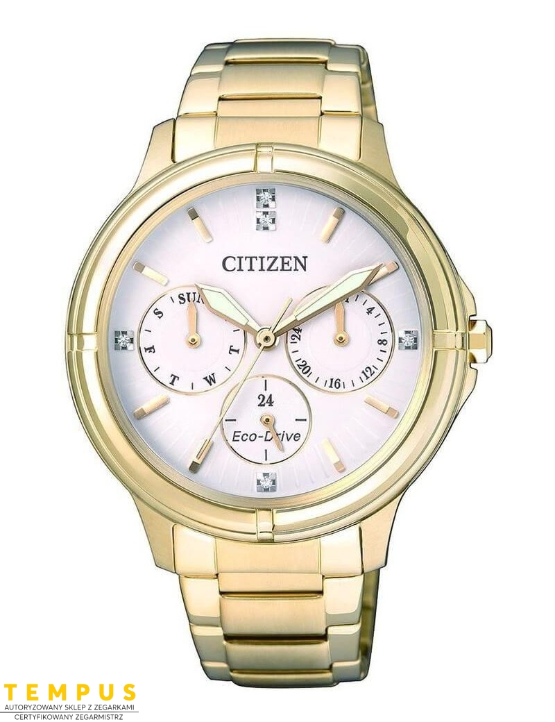 Zegarek klasyczny damski Citizen ELEGANCE FD2032-55A na bransolecie