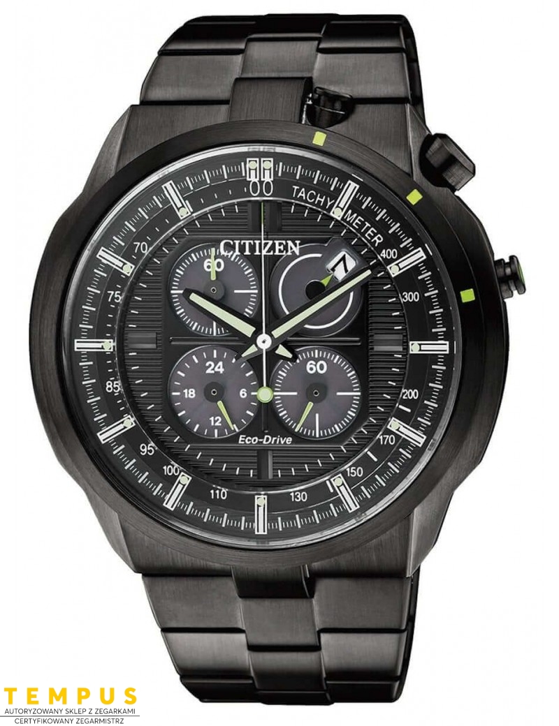 Zegarek męski Citizen Chrono CA0485-52E na bransolecie Zegarek męski Citizen Chrono CA0485-52E na bransolecie