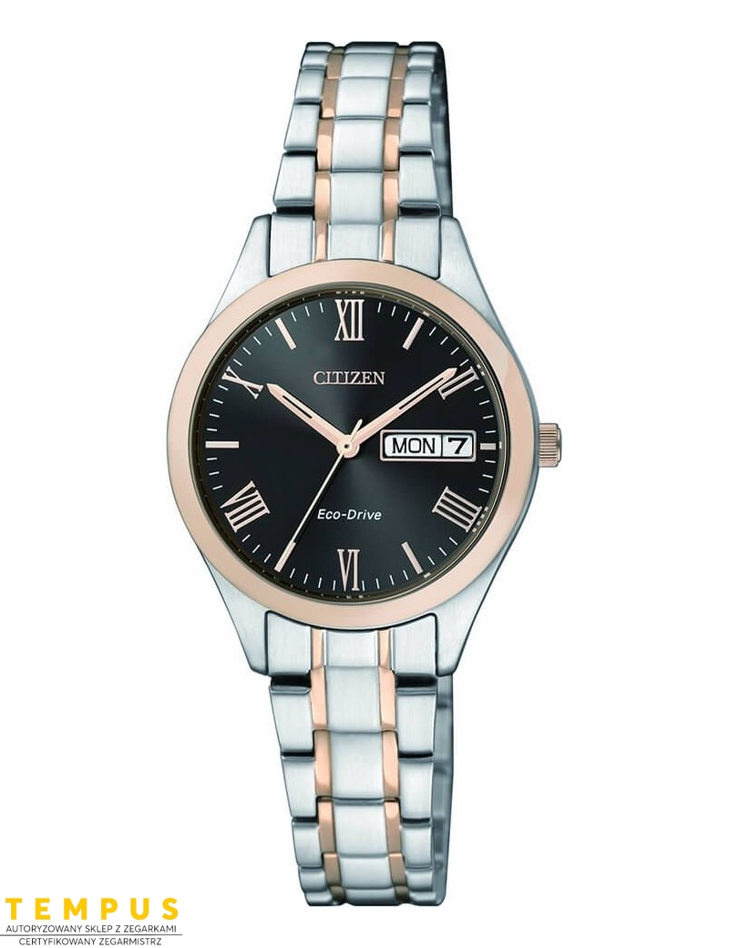 Zegarek klasyczny damski Citizen ELEGANCE EW3197-89EE na bransolecie