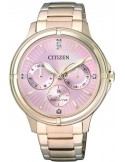 Zegarek klasyczny damski Citizen ELEGANCE FD2033-52W na bransolecie