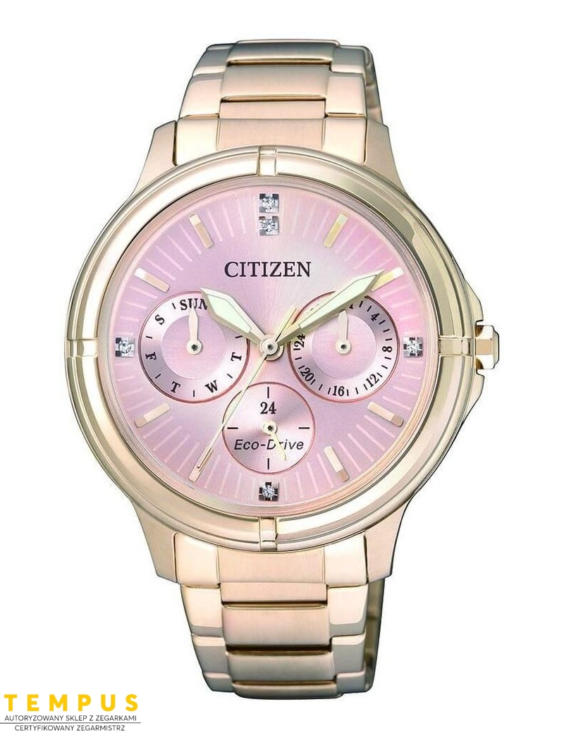 Zegarek klasyczny damski Citizen ELEGANCE FD2033-52W na bransolecie Zegarek klasyczny damski Citizen ELEGANCE FD2033-52W na bransolecie