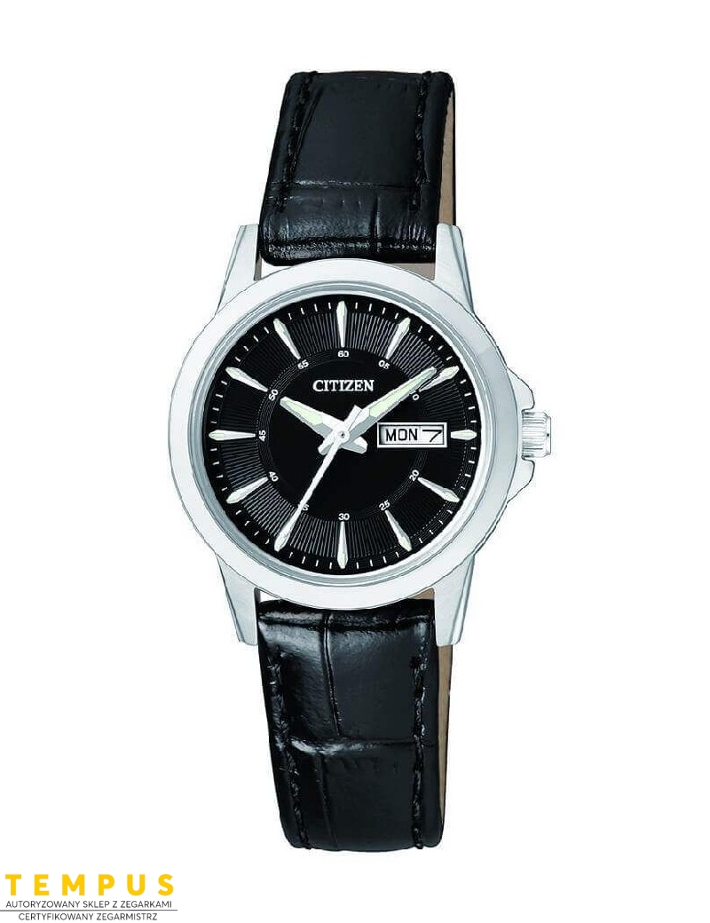 Zegarek klasyczny damski Citizen LEATHER EQ0601-03EE na pasku