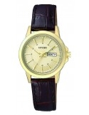 Zegarek klasyczny damski Citizen LEATHER EQ0603-08PE na pasku