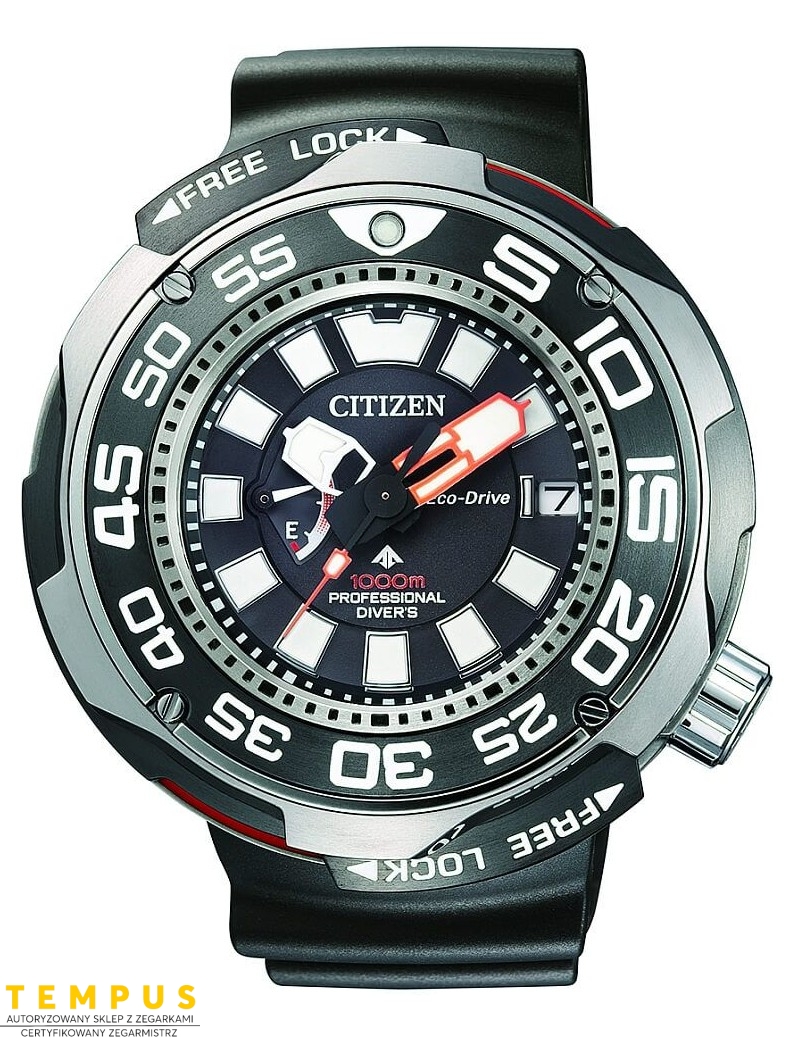 Zegarek sportowy męski Citizen PROMASTER BN7020-09E na pasku Zegarek sportowy męski Citizen PROMASTER BN7020-09E na pasku