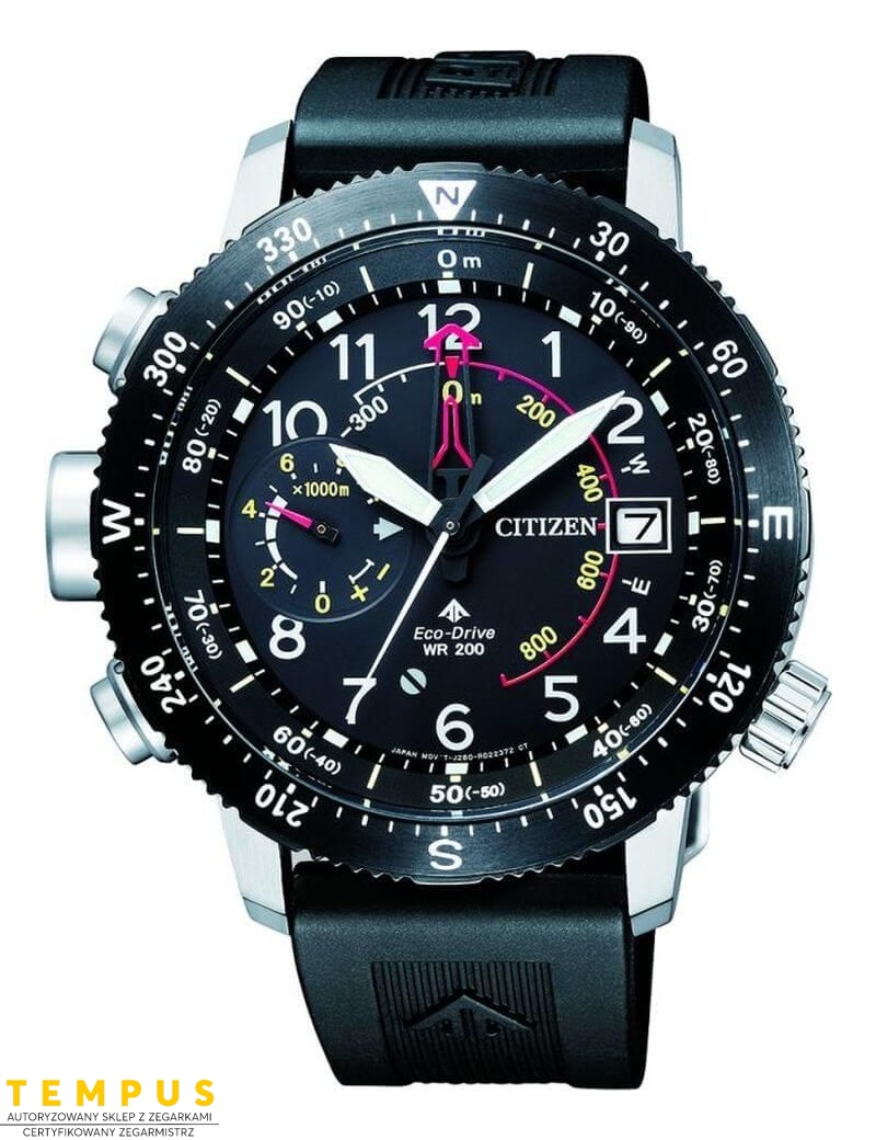 Zegarek sportowy męski Citizen Promaster Altichron BN4044-15E na pasku