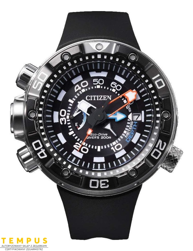 Zegarek sportowy męski Citizen PROMASTER BN2024-05E Divers Marine na pasku Zegarek sportowy męski Citizen PROMASTER BN2024-05E Divers Marine na pasku