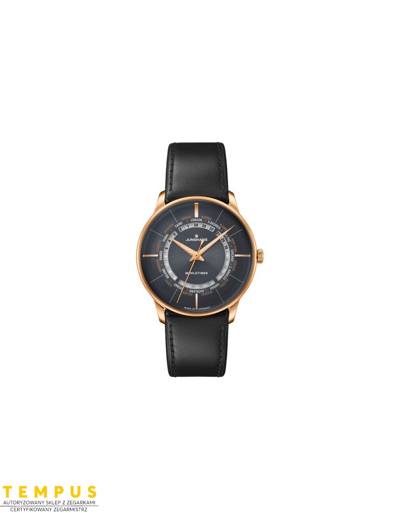 Junghans Meister Worldtimer 027/5013.02 Sapphire - Zegarki JUNGHANS Junghans Meister Worldtimer 027/5013.02 Sapphire - Zegarki JUNGHANS