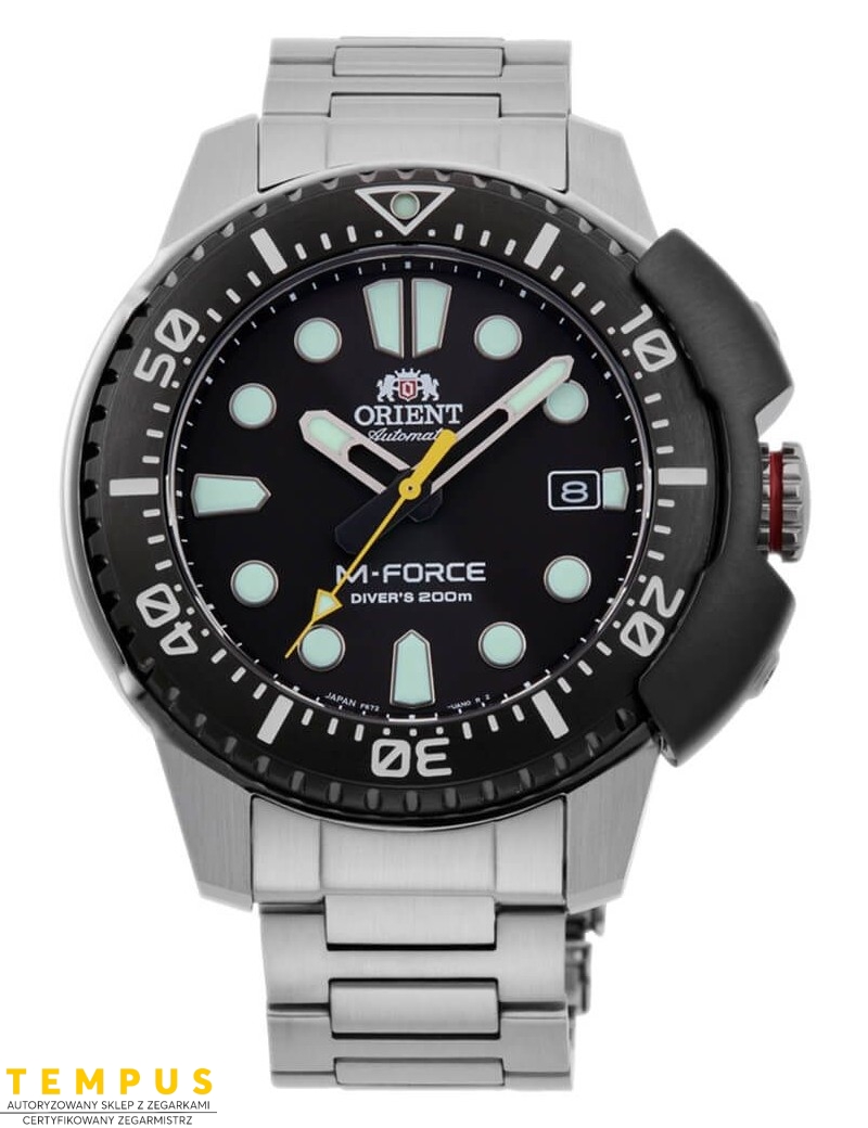 Zegarek sportowy męski Orient M-Force Automatic RA-AC0L01B00B - Zegarki ORIENT