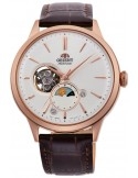 Zegarek klasyczny, elegancki męski Orient Sun & Moon Automatic RA-AS0102S10B Open Heart - Zegarki ORIENT