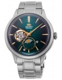 Zegarek klasyczny, elegancki męski Orient Sun & Moon Automatic RA-AS0104E00B Open Heart Limited - Zegarki ORIENT