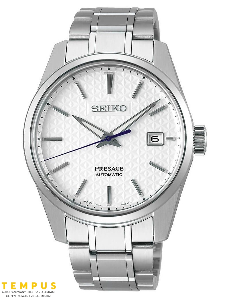 Zegarek klasyczny, elegancki męski Seiko Presage Spb165J1 Sharp Edged - Zegarki SEIKO