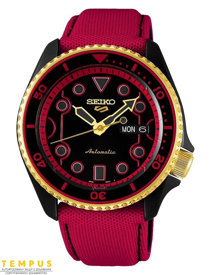 Zegarek sportowy męski Seiko 5 Sports Automatic Street Fighter V Limited Edition Srpf20K1 - Zegarki SEIKO