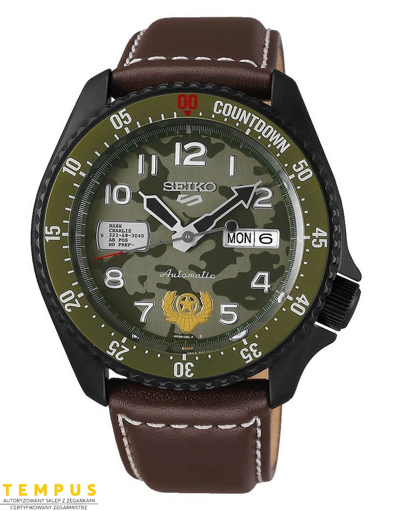 Zegarek sportowy męski Seiko 5 Sports Automatic Street Fighter V Limited Edition Srpf21K1 - Zegarki SEIKO Zegarek sportowy męski Seiko 5 Sports Automatic Street Fighter V Limited Edition Srpf21K1 - Zegarki SEIKO
