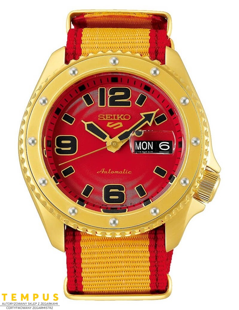Zegarek sportowy męski Seiko 5 Sports Automatic Street Fighter V Limited Edition Srpf24K1 - Zegarki SEIKO
