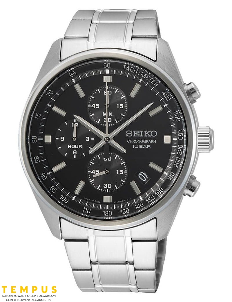 Zegarek sportowy męski Seiko Quartz Chronograph Ssb379P1 - Zegarki SEIKO