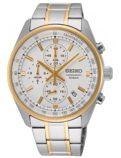 Zegarek sportowy męski Seiko Quartz Chronograph Ssb380P1 - Zegarki SEIKO