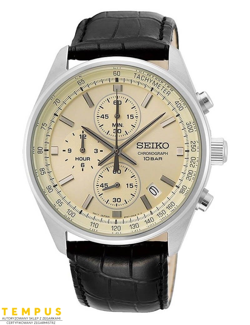 Zegarek sportowy męski Seiko Quartz Chronograph Ssb383P1 - Zegarki SEIKO