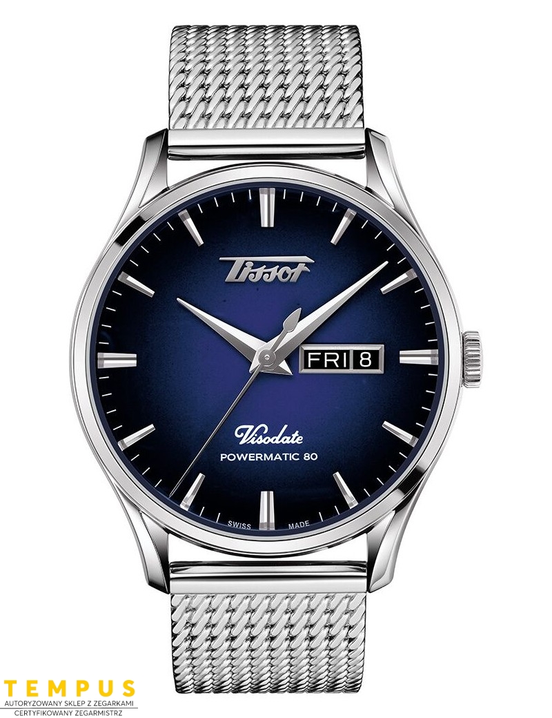 Tissot HERITAGE VISODATE Powermatic 80 T118.430.11.041.00 - Zegarki TISSOT Tissot HERITAGE VISODATE Powermatic 80 T118.430.11.041.00 - Zegarki TISSOT
