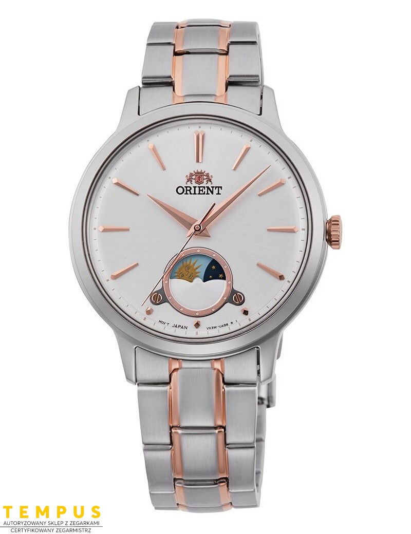 Zegarek klasyczny damski Orient Sun & Moon Quartz Lady RA-KB0001S10B - Zegarki ORIENT Zegarek klasyczny damski Orient Sun & Moon Quartz Lady RA-KB0001S10B - Zegarki ORIENT