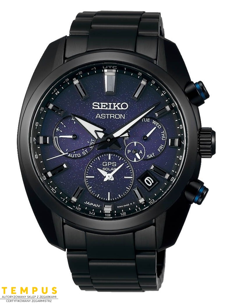 Zegarek sportowy męski Seiko Astron Gps Solar Dark Blue Ssh077J1 - Zegarki SEIKO Zegarek sportowy męski Seiko Astron Gps Solar Dark Blue Ssh077J1 - Zegarki SEIKO