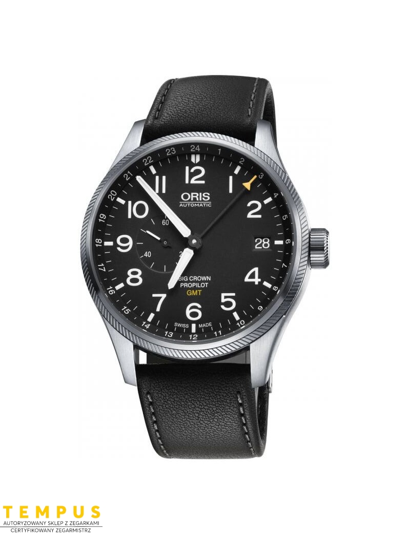 Zegarek lotniczy męski Oris Big Crown Propilot Gmt Small Second 01 748 7710 4164-07 5 22 19Fc - Zegarki ORIS Zegarek lotniczy męski Oris Big Crown Propilot Gmt Small Second 01 748 7710 4164-07 5 22 19Fc - Zegarki ORIS