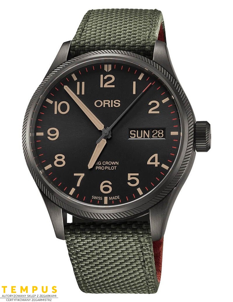 Zegarek lotniczy męski Oris Big Crown Propilot Date 40Th Squadron Limited Edition 01 752 7698 4274-Set Ts - Zegarki ORIS Zegarek lotniczy męski Oris Big Crown Propilot Date 40Th Squadron Limited Edition 01 752 7698 4274-Set Ts - Zegarki ORIS