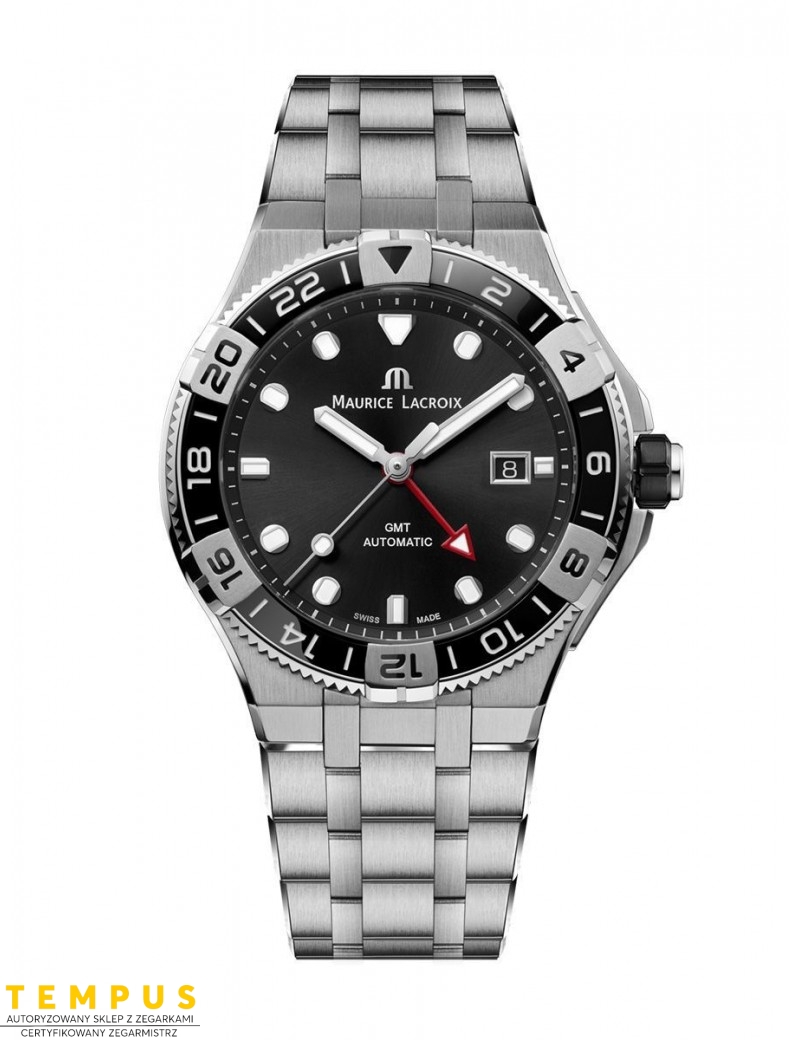 Zegarek sportowy męski Maurice Lacroix Aikon Venturer GMT AI6158-SS002-330-1 - Zegarki MAURICE LACROIX Zegarek sportowy męski Maurice Lacroix Aikon Venturer GMT AI6158-SS002-330-1 - Zegarki MAURICE LACROIX