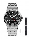 Zegarek sportowy męski Maurice Lacroix Aikon Venturer GMT AI6158-SS00F-330-A - Zegarki MAURICE LACROIX