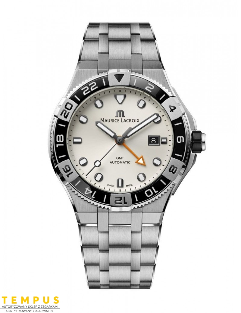 Zegarek sportowy męski Maurice Lacroix Aikon Venturer GMT AI6158-SS002-130-1 - Zegarki MAURICE LACROIX Zegarek sportowy męski Maurice Lacroix Aikon Venturer GMT AI6158-SS002-130-1 - Zegarki MAURICE LACROIX