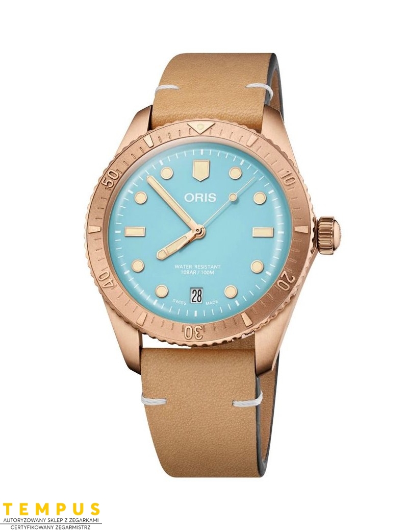 Zegarek sportowy damski, unisex Oris Divers Sixty-Five Cotton Candy 01 733 7771 3155-07 5 19 04Br - Zegarki ORIS Zegarek sportowy damski, unisex Oris Divers Sixty-Five Cotton Candy 01 733 7771 3155-07 5 19 04Br - Zegarki ORIS