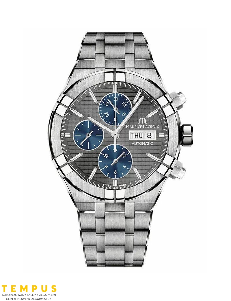 Zegarek casual męski Maurice Lacroix Aikon Automatic Chronograph AI6038-TT032-330-1 - Zegarki MAURICE LACROIX