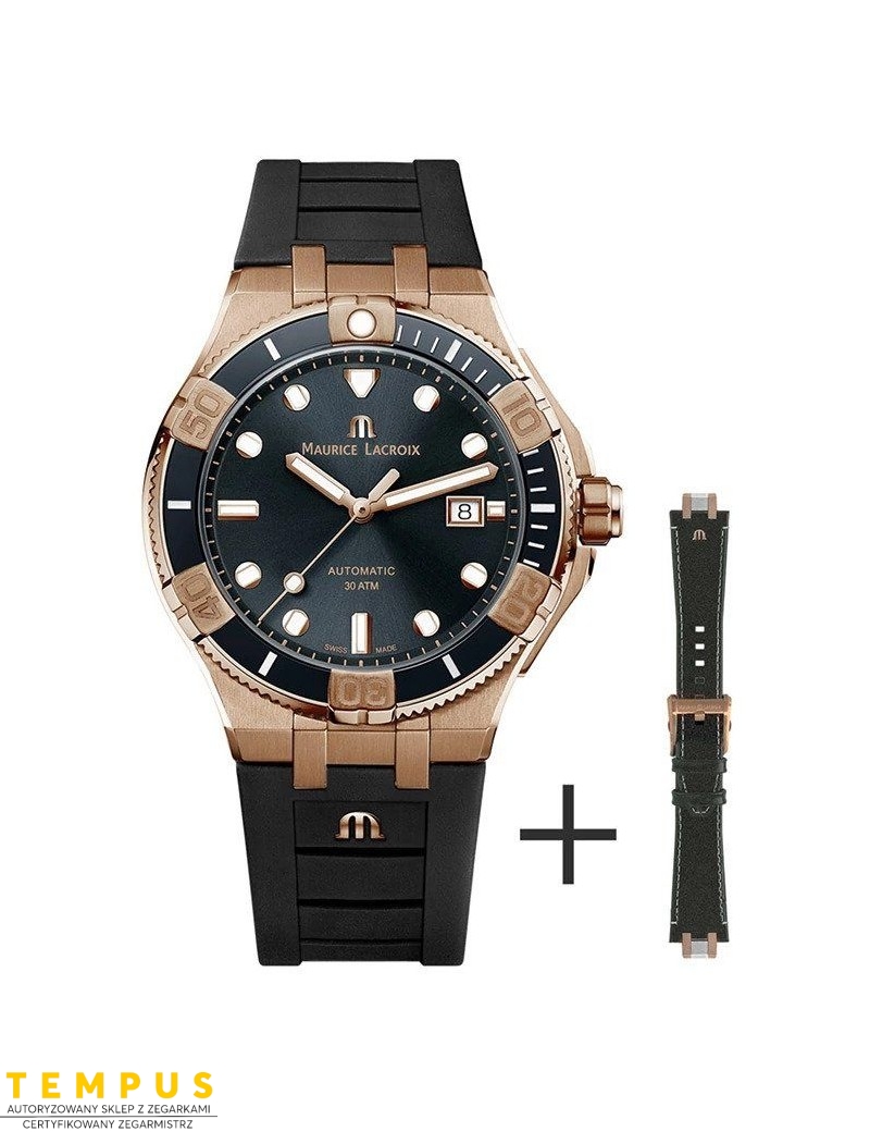 Zegarek sportowy męski Maurice Lacroix Aikon Venturer Bronze Le AI6058-BRZ0B-330-G - Zegarki MAURICE LACROIX Zegarek sportowy męski Maurice Lacroix Aikon Venturer Bronze Le AI6058-BRZ0B-330-G - Zegarki MAURICE LACROIX