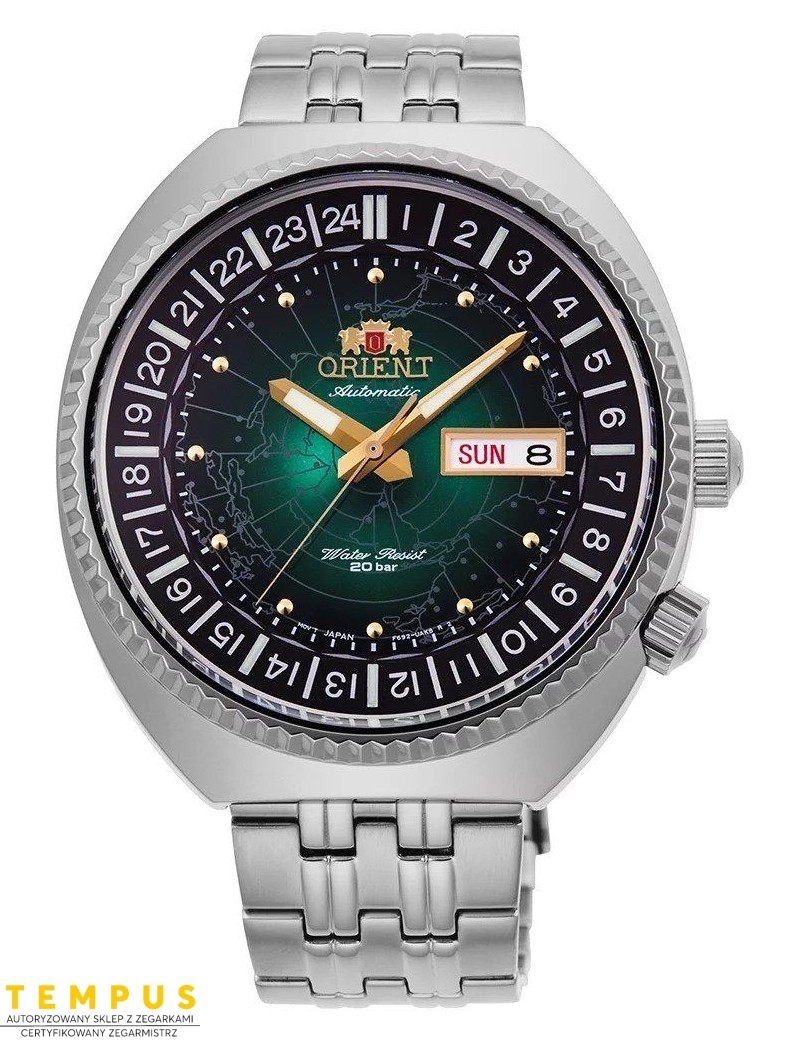 Zegarek sportowy męski Orient Revival World Map RA-AA0E02E19B - Zegarki ORIENT