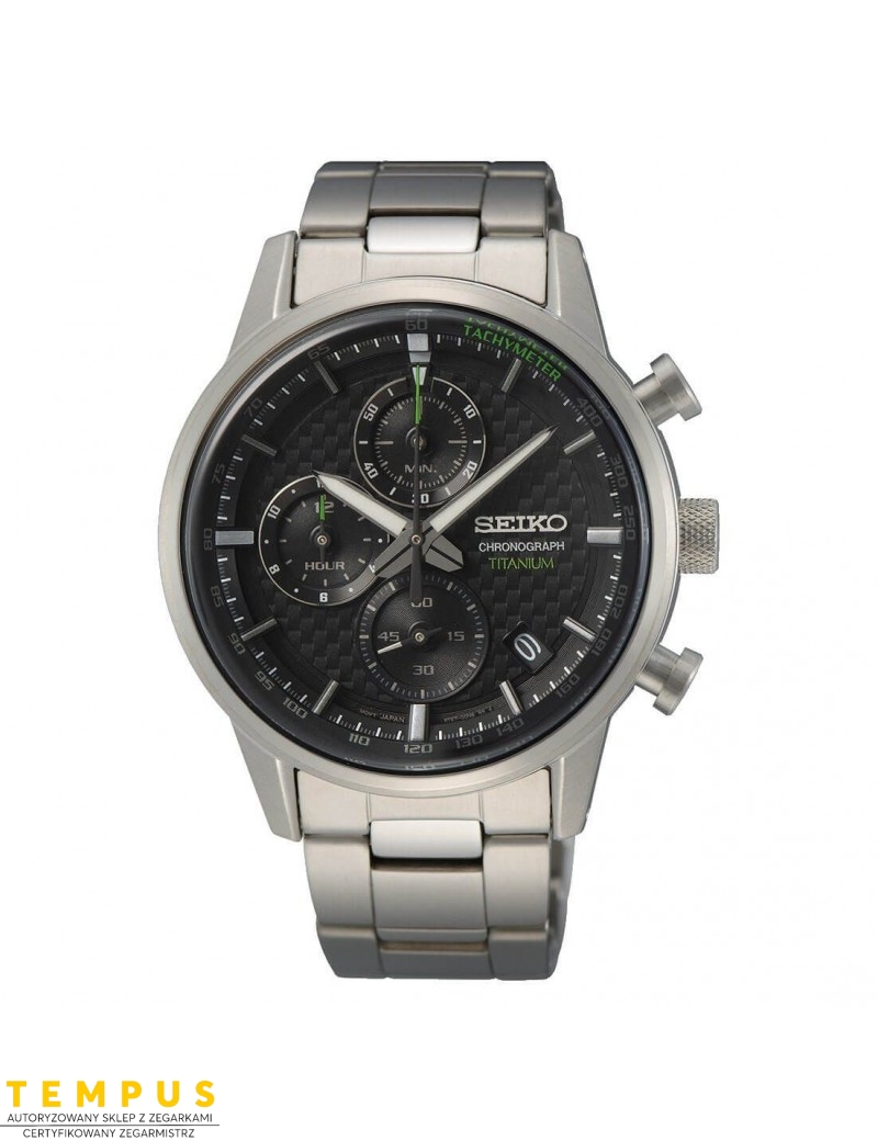 Zegarek casual męski Seiko Chronograph Titanium Ssb389P1 Quartz - Zegarki SEIKO