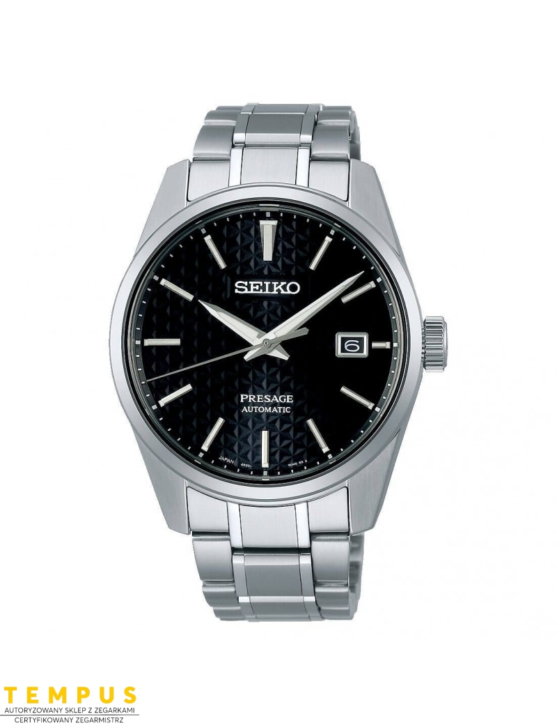 Zegarek klasyczny, elegancki męski Seiko Presage Spb203J1 Sharp Edged - Zegarki SEIKO Zegarek klasyczny, elegancki męski Seiko Presage Spb203J1 Sharp Edged - Zegarki SEIKO