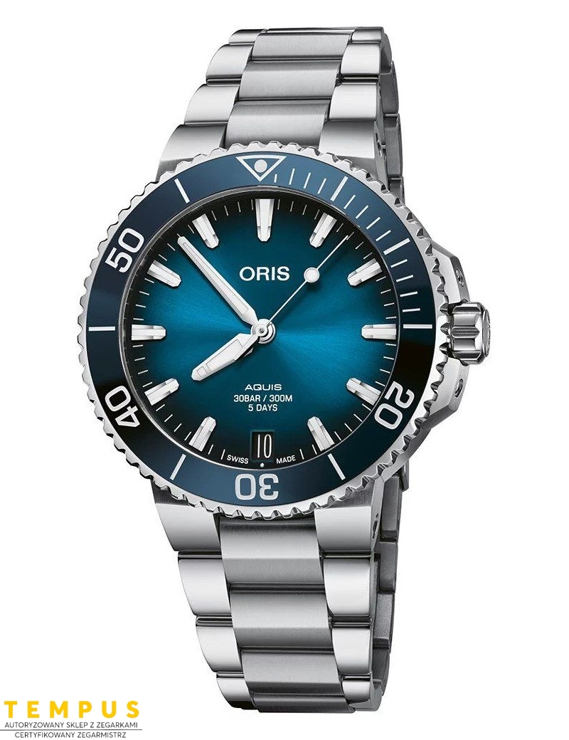 Zegarek sportowy męski Oris Aquis Date Calibre 400 01 400 7769 4135-07 8 22 09Peb 41. Zegarek sportowy męski Oris Aquis Date Calibre 400 01 400 7769 4135-07 8 22 09Peb 41.
