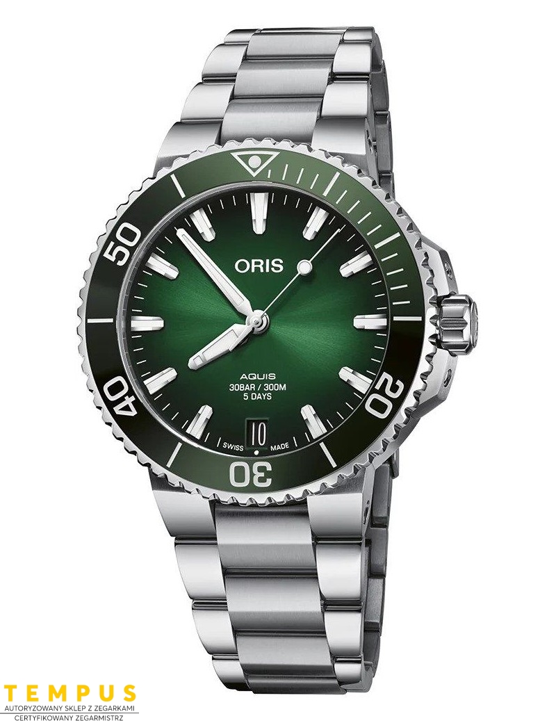Zegarek sportowy męski Oris Aquis Date Calibre 400 01 400 7769 4157-07 8 22 09Peb 41. Zegarek sportowy męski Oris Aquis Date Calibre 400 01 400 7769 4157-07 8 22 09Peb 41.